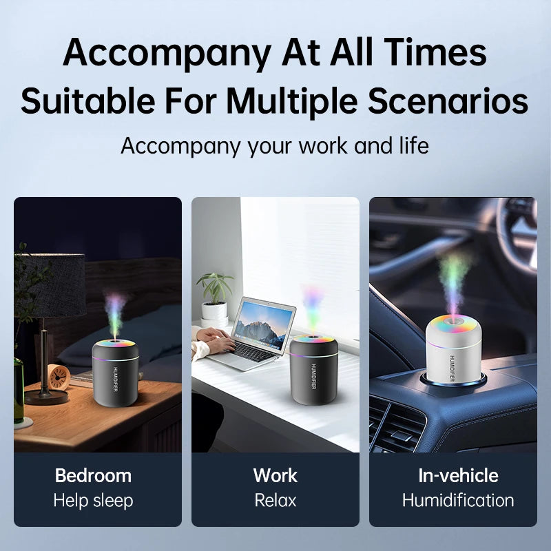 180ML USB Mini Air Humidifier and Aroma Diffuser